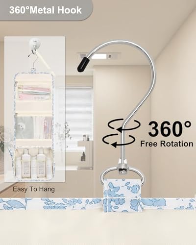 Relavel Travel Toiletry Bag for Men, Large Capacity Travel Kit, Hanging Toiletry Bag for Women