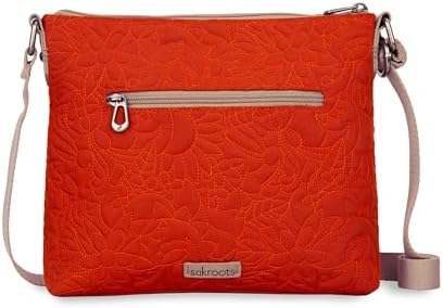 Sakroots Eco Twill Crossbody Purse for Everyday Use and Travel - Zipper Closure & Adjustable Strap