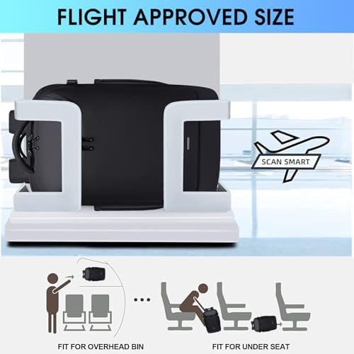 Men's Travel Backpack, 17.3 Inches Business Laptop, Water-Resistant, Carry on Airline Approved, USB Charger Port, 18x14x