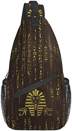 ASYG Egyptian Sling Bag Casual Backpack Crossbody Daypack Casual Use Men Women Multifunctional Style