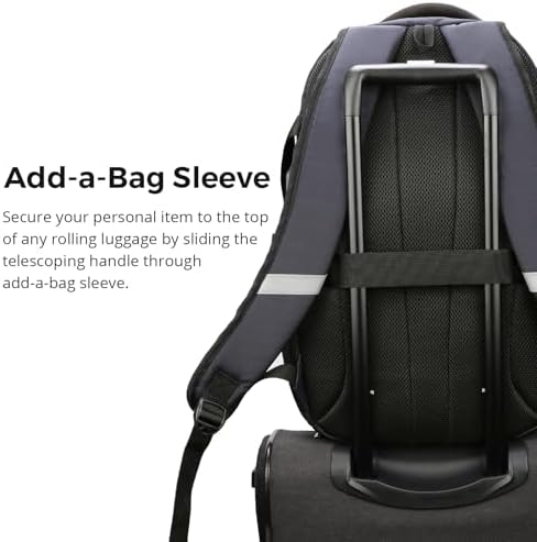 Swissdigital Design Laptop Backpack with USB Charging Port | Men's 15.6 Inches Fit 31L Travel Backpack | Blue/Black | SD