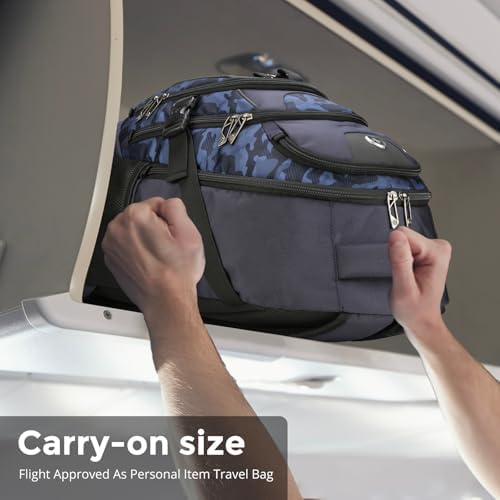 Swissdigital Design Laptop Backpack with USB Charging Port | Men's 15.6 Inches Fit 31L Travel Backpack | Blue/Black | SD