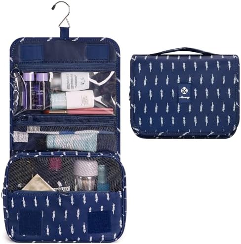 Narwey Beige Small Hanging Travel Toiletry Bag for Women Travel Bag Specifications: Makeup Bag Organizer, Cosmetics Bag - Image 37