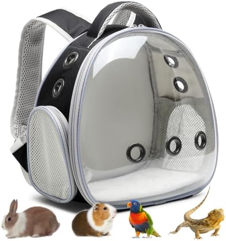 Portable travel pet backpack carrier (Accessories+Black)
Portable travel pet carrier for hamster bag guinea pig bird s - Image 31