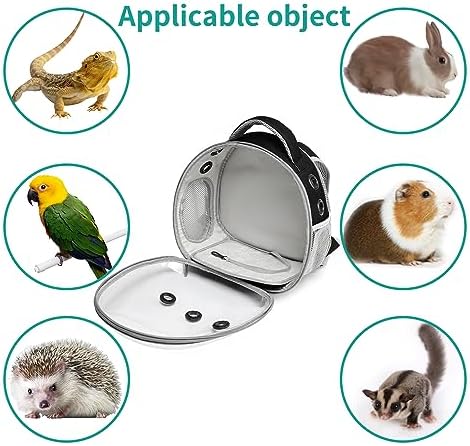 Portable travel pet backpack carrier (Accessories+Black)
Portable travel pet carrier for hamster bag guinea pig bird s - Image 32