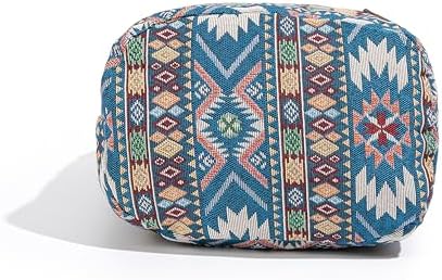 Coton Pose Women's Hippie Crossbody Bag - Top Zip Large Capacity Canvas Sling Bag - Handmade Jacquard Cloth
