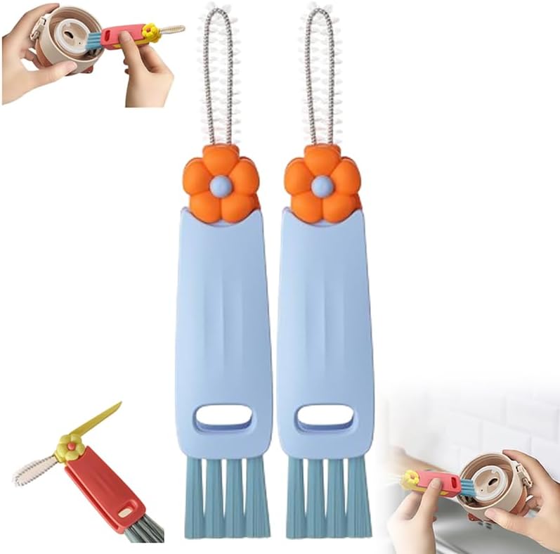 3 in 1 Lid Cleaning Brushes - Multifunctional Insulation Bottle Cleaning Tools for Home Kitchen Cup Cleaning | 2025 Mul