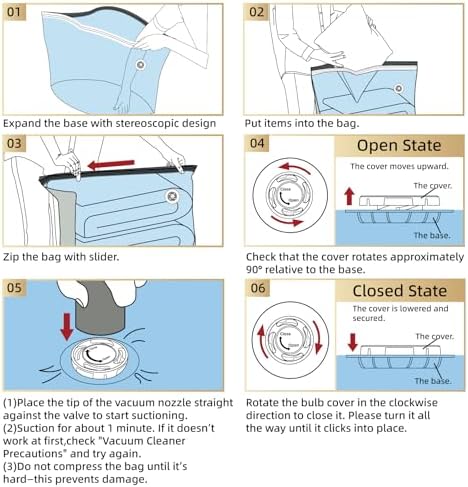 TAILI Jumbo Cube Vacuum Storage Bags 4 Pack, Extra Large (31x40x15 Inch) for Clothing and Bedding, Space Saving Closet O