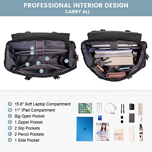 Sac à dos LOVEVOOK pour homme et femme avec charge USB 15.6 Pouces pour collège voyage Collegue Voyage Affaires