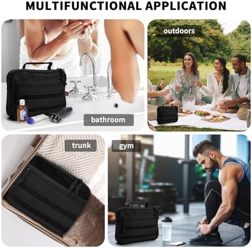 Tactical Toiletry Bag + Travel Kit + Hanging Shower Bag