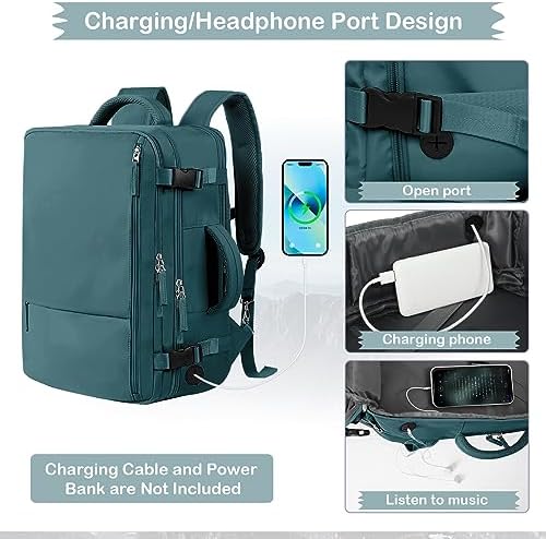 Hanples TSA Flight Approved Large Travel Backpack for Women and Men | Hanples Waterproof Anti-Theft Large Carry On Back