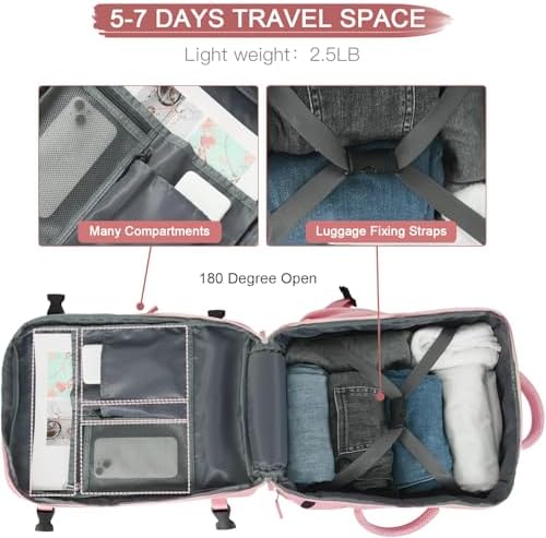 Hanples TSA Flight Approved Large Travel Backpack for Women and Men | Hanples Waterproof Anti-Theft Large Carry On Back