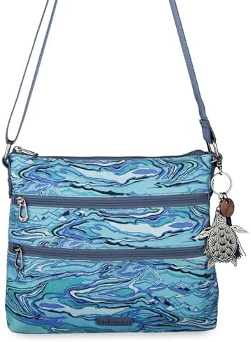 Sakroots Eco Twill Crossbody Purse for Everyday Use and Travel - Zipper Closure & Adjustable Strap