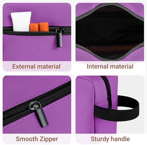 Elviros Lightweight Travel Toiletry Bag for Women and Men Travel Essentials Gifts for Men(Navy Blue) Global Recycled Sta