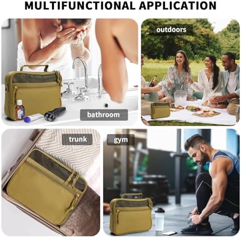 Tactical Toiletry Bag + Travel Kit + Hanging Shower Bag