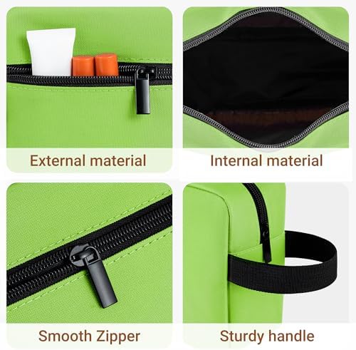 Elviros Lightweight Travel Toiletry Bag for Women and Men Travel Essentials Gifts for Men(Navy Blue) Global Recycled Sta