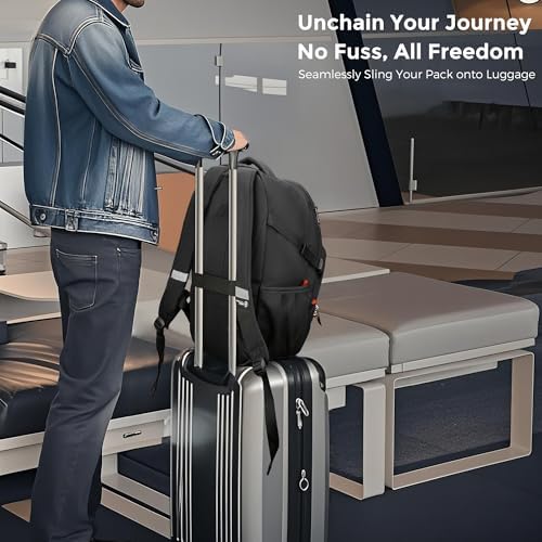 Swissdigital Design Laptop Backpack with USB Charging Port | Men's 15.6 Inches Fit 31L Travel Backpack | Blue/Black | SD