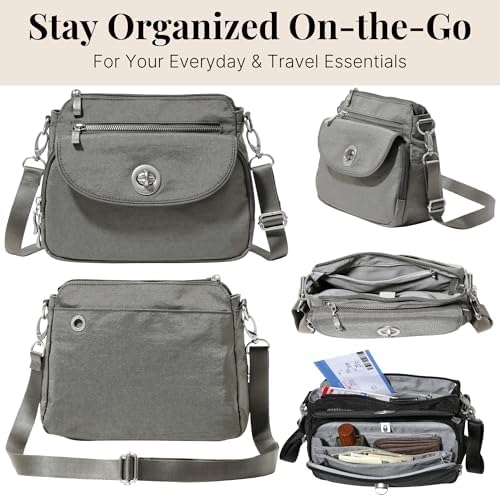 Baggallini Calais Crossbody Bags for Women Lightweight Water-Resistant Travel Purse | Baggallini Calais Crossbody Bags