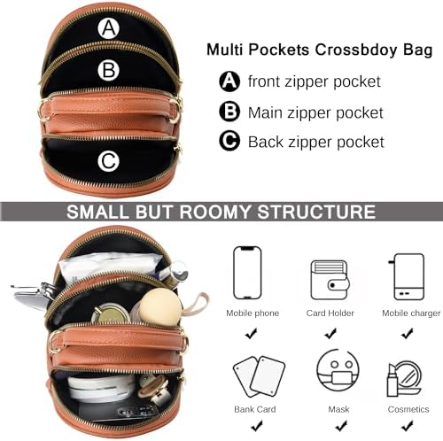 Lightweight Small Crossbody Bags for Women | Stylish Ladies Cell Phone Purse and Wallet | BAIKELI Shoulder Bag for Wome