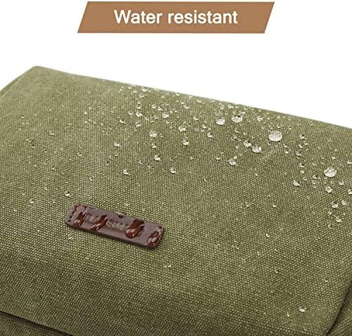 Men's Water-resistant Toiletry Bag - BAGSMART Dopp Kit Canvas Travel Organizer - Black - Large - Image 22