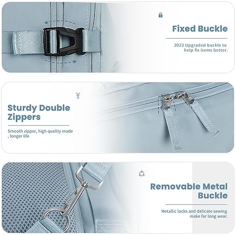 Women's Flight Approved Travel Backpack with USB Charging, Lightweight & Waterproof, Ideal for College, Work and Travel