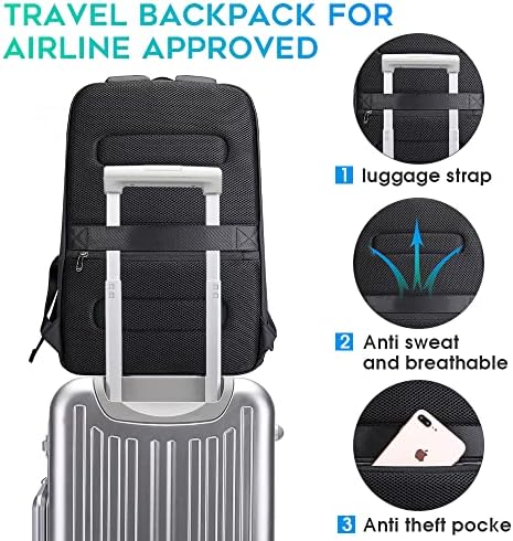 Smart BANGE Business Waterproof 15.6 Inch Laptop Backpack for Travel with USB Charging Port
| BANGE Business Smart Wate - Image 4