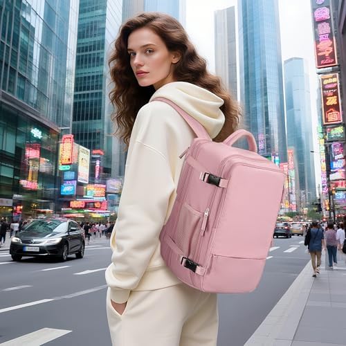 Hanples TSA Flight Approved Large Travel Backpack for Women and Men | Hanples Waterproof Anti-Theft Large Carry On Back