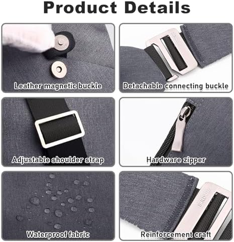 BIRDDIE Anti-Theft Travel Bag - Large Capacity Chest Sling Bag for Travel and Sports | BIRDDIE Anti-Theft Travel Bag -