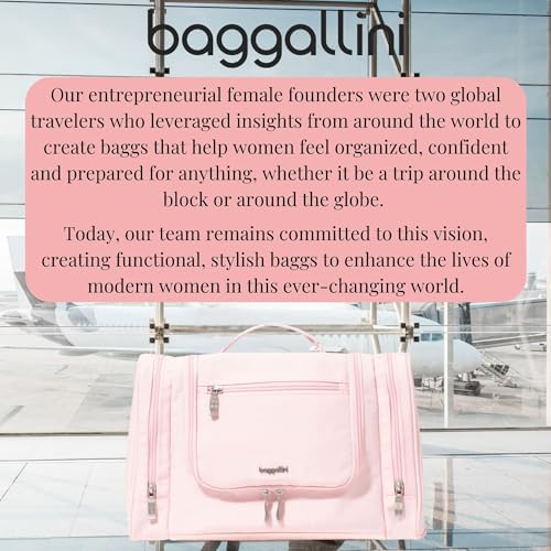 Baggallini High-Quality Toiletry Kit for Men and Women on Business Trips | Baggallini Travel Toiletry Kit Featuring Com
