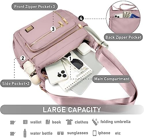 NPBAG Women's Trendy Crossbody Bag - Shoulder Purse with Multiple Pockets and Waterproof Design | NPBAG Crossbody Bag f