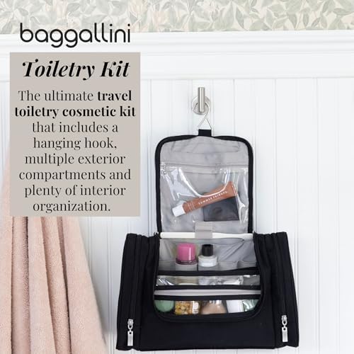 Baggallini High-Quality Toiletry Kit for Men and Women on Business Trips | Baggallini Travel Toiletry Kit Featuring Com