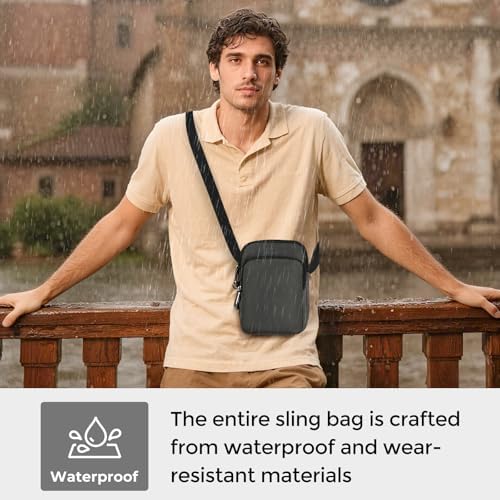 Tibroni Anti Theft RFID Crossbody Bag for Men and Women | Tibroni Sling Bag with Zipper Lock for Men and Women | Tibron