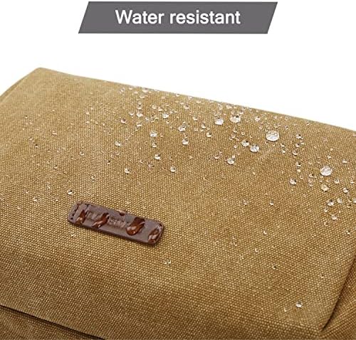 Men's Water-resistant Toiletry Bag - BAGSMART Dopp Kit Canvas Travel Organizer - Black - Large - Image 55