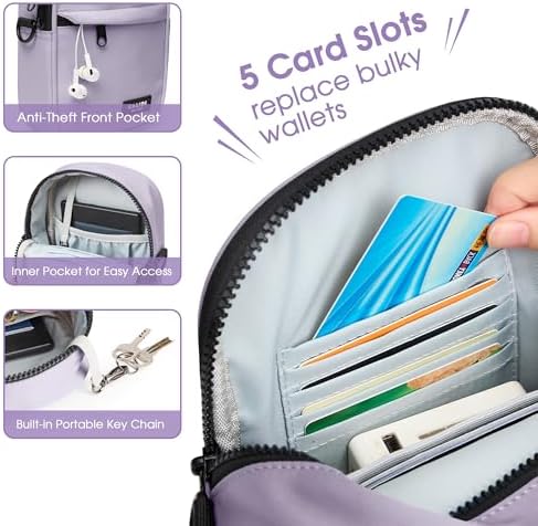 KALIDI Multi Position Crossbody Sling Bag for Women Men with Adjustable Strap