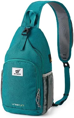 SKYSPER Anti-RFID Crossbody Sling Backpack for Women Men(Army Green) SKYSPER Travel Hiking Crossbody Bag for Women Men