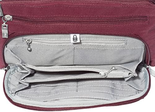 Baggallini Original RFID Protected Lightweight Nylon Zippered Travel Purse for Women ClimatePartner Certified