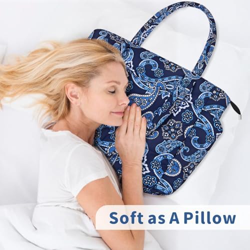 TOPDesign Lightweight Puffy Handbag for Women Travel TOPDesign Quilted Shoulder Bag for Women Work TOPDesign Puffer Tote