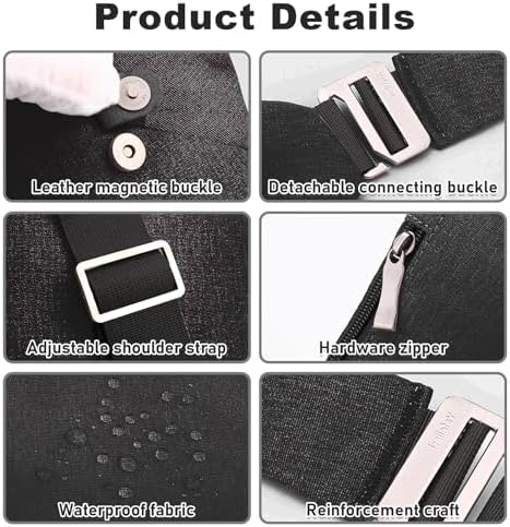 BIRDDIE Anti-Theft Travel Bag - Large Capacity Chest Sling Bag for Travel and Sports | BIRDDIE Anti-Theft Travel Bag -