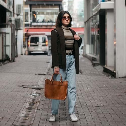 AUYOCO Vegan Leather Crossbody Bags for Women Handbag with Guitar Strap Zipped Pockets AUYOCO Vegan Leather Crossbody