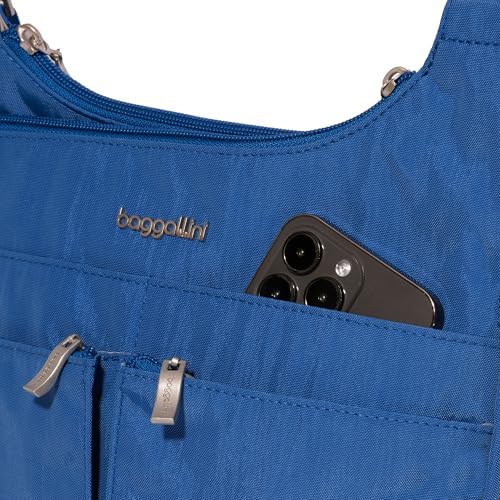 Baggallini Cross Over Crossbody Women Lightweight Water-Resistant Nylon Organized Travel Bag Purse