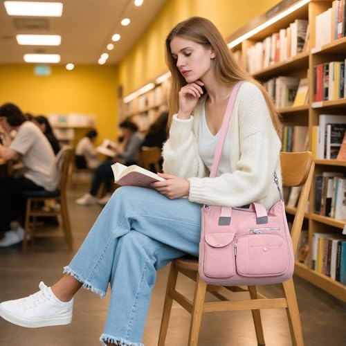 DIRRONA Sac à Main Imperméable Grande Mode Femmes Utilisation Daily Rose Nylon