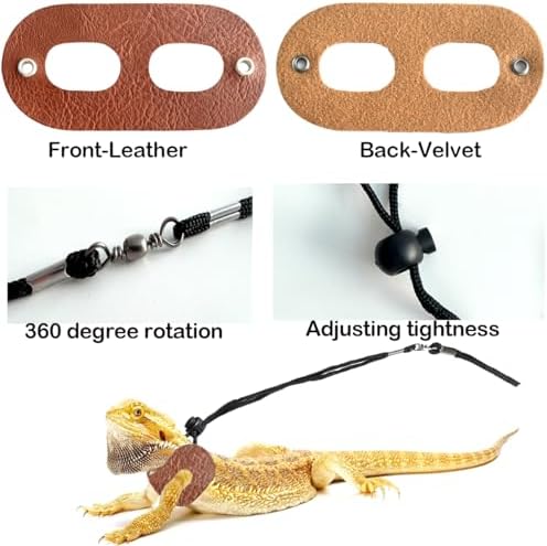 Bearded Dragon Travel Backpack with Harness and Leash Set Airline Approved Bearded Dragon Lizard Backpack Travel Carrier