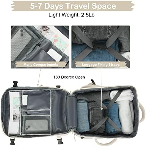 Hanples TSA Flight Approved Large Travel Backpack for Women and Men | Hanples Waterproof Anti-Theft Large Carry On Back