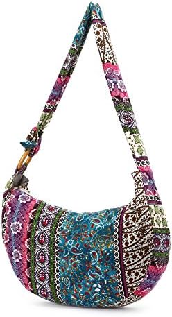 KARRESLY Women's Ethnic Style Sling Crossbody Bag with Adjustable Strap