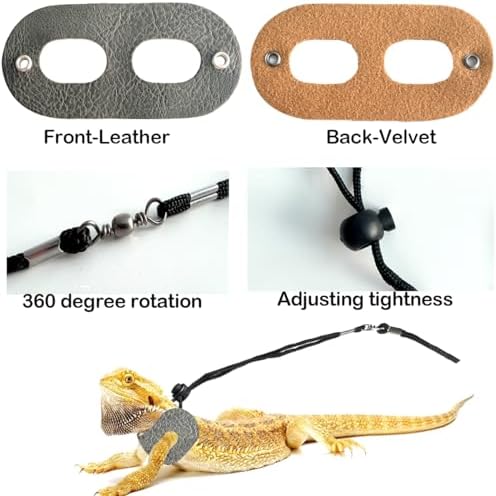 Bearded Dragon Travel Backpack with Harness and Leash Set Airline Approved Bearded Dragon Lizard Backpack Travel Carrier