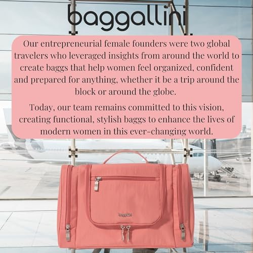 Baggallini High-Quality Toiletry Kit for Men and Women on Business Trips | Baggallini Travel Toiletry Kit Featuring Com