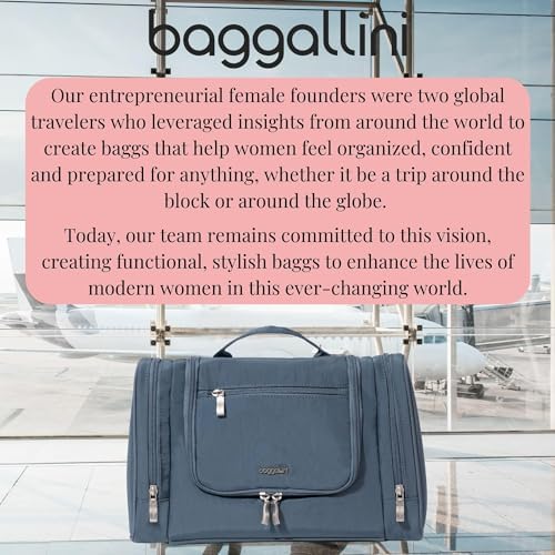 Baggallini High-Quality Toiletry Kit for Men and Women on Business Trips | Baggallini Travel Toiletry Kit Featuring Com