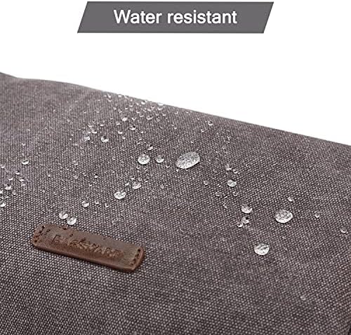 Men's Water-resistant Toiletry Bag - BAGSMART Dopp Kit Canvas Travel Organizer - Black - Large - Image 16