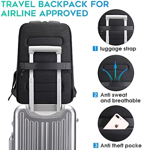 Smart BANGE Business Waterproof 15.6 Inch Laptop Backpack for Travel with USB Charging Port
| BANGE Business Smart Wate - Image 22