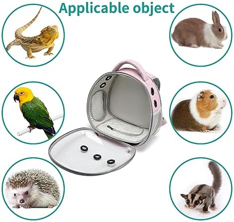 Portable travel pet backpack carrier (Accessories+Black)
Portable travel pet carrier for hamster bag guinea pig bird s - Image 12